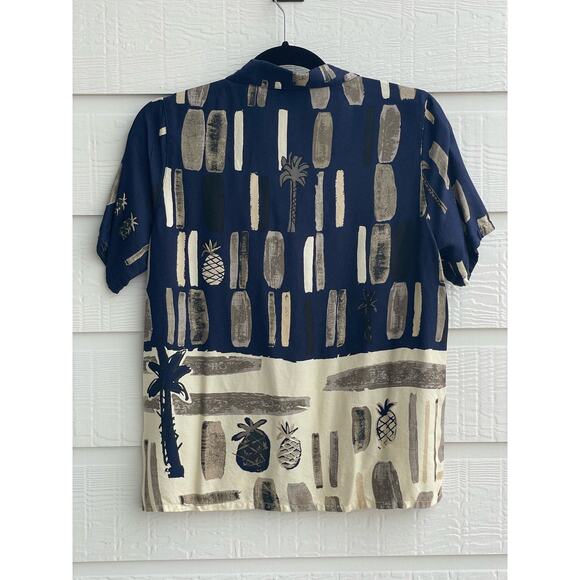 Holly Lane Hawaiian Aloha short sleeve button up L - Picture 2 of 7